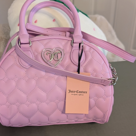 Juicy Couture Handbags - Juicy Couture Pink Quilted Heart Handbag